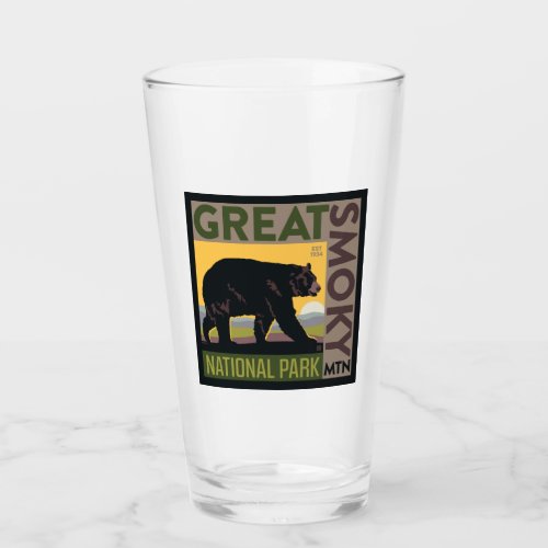 Great Smoky Mountain National Park Bear Glass