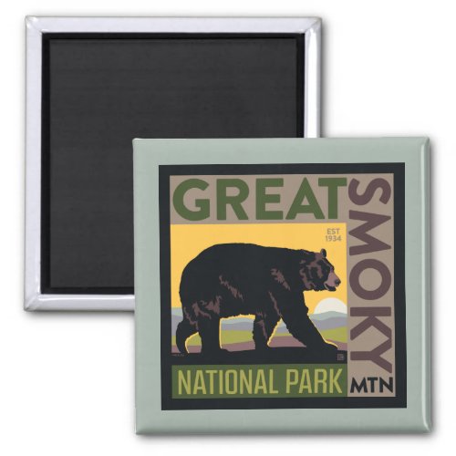 Great Smoky Mountain National Park Bear Magnet
