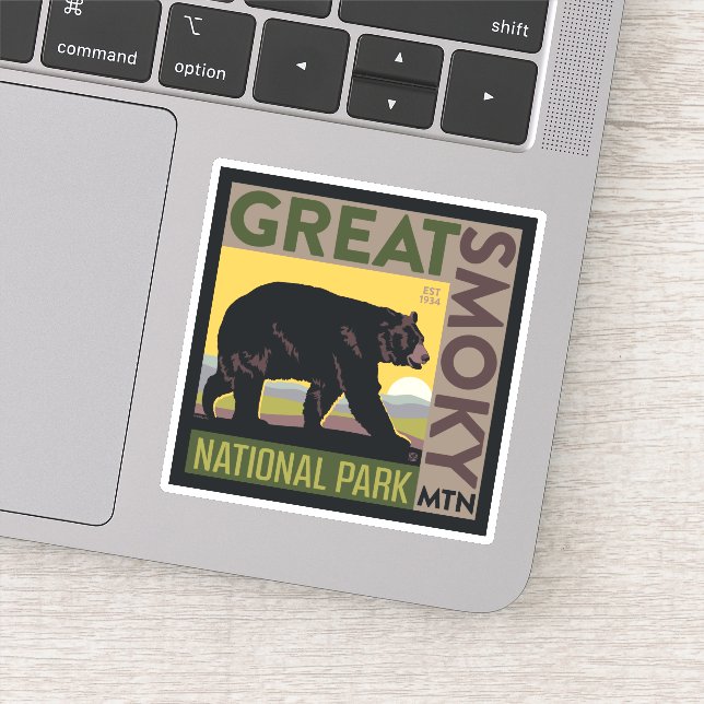 Great Smoky Mountain National Park| Bear Sticker (Detail)
