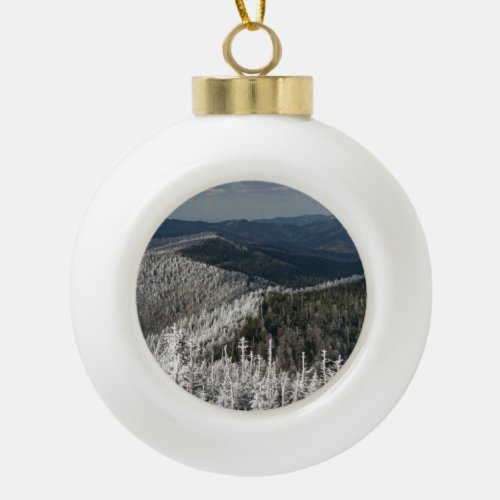 Great Smoky Mountain National Park Ceramic Ball Christmas Ornament