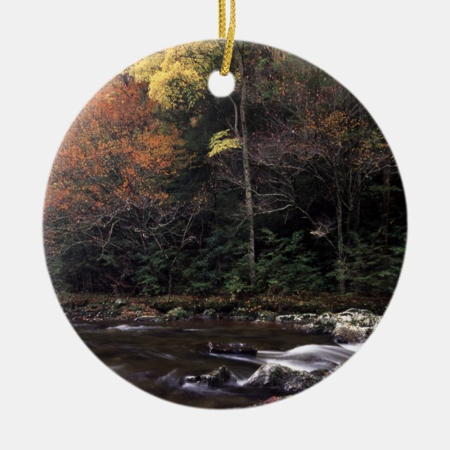 great smoky mountain national park ceramic ornament (Front)