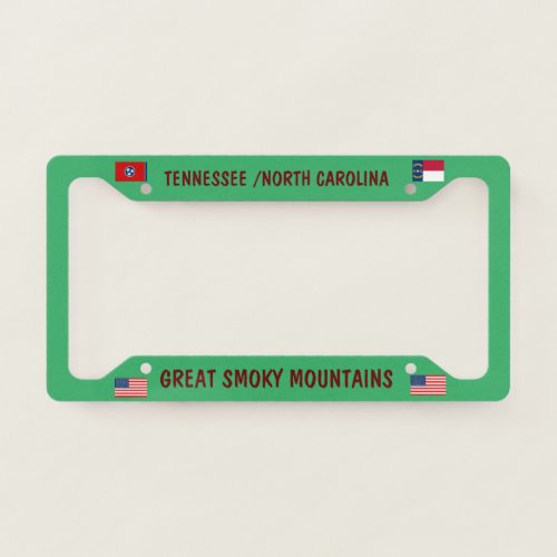Great Smoky Mountain National Park License Frame