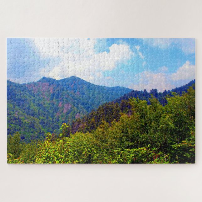 Great Smoky Mountains Background Jigsaw Puzzle (Horizontal)