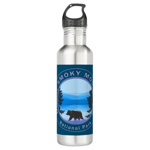 Great Smoky Mountains Bear Stainless Steel Water Bottle