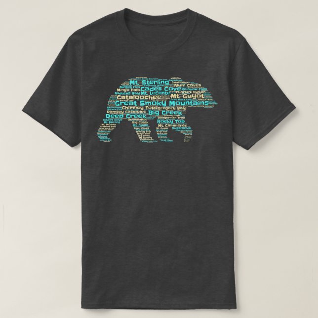 Great Smoky Mountains Bear  T-Shirt (Design Front)