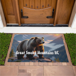 Great Smoky Mountains Black Bear Doormat
