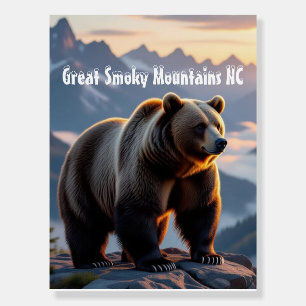 Great Smoky Mountains Black Bear Foam Board