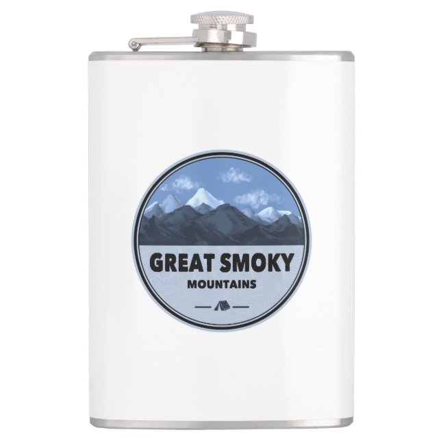 Great Smoky Mountains Camping Flask (Front)