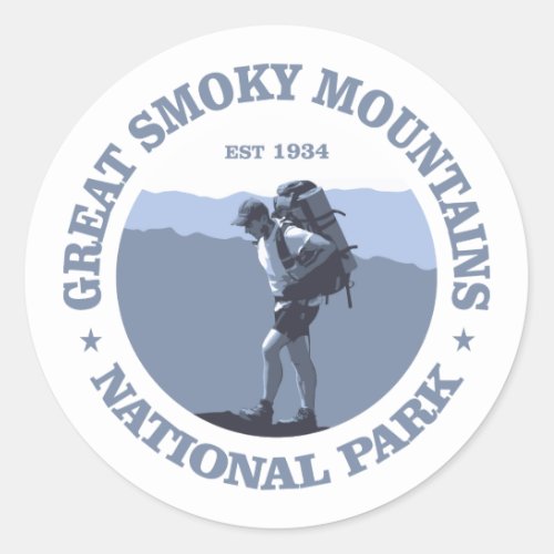 Great Smoky Mountains Classic Round Sticker