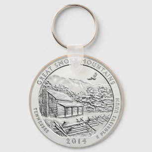 GREAT SMOKY MOUNTAINS COIN KEYCHAIN