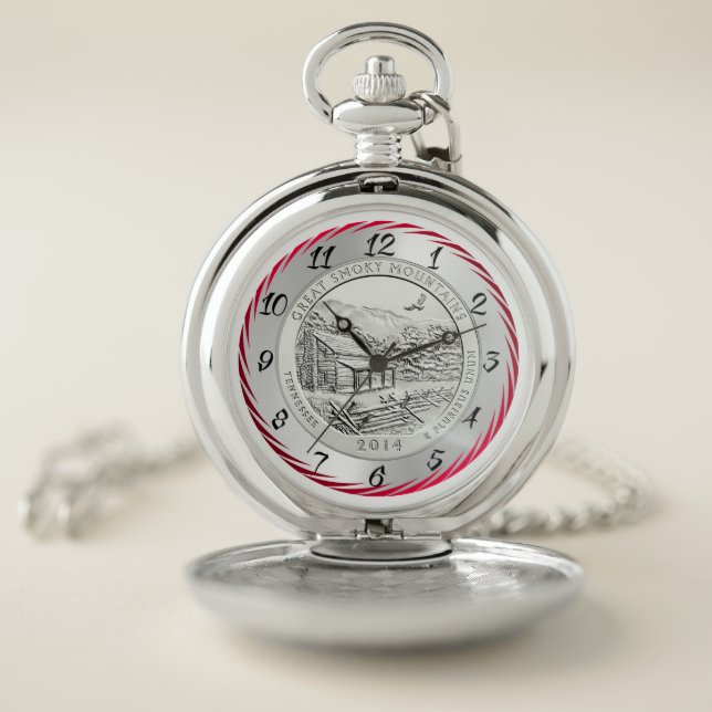 GREAT SMOKY MOUNTAINS COIN POCKET WATCH (Inside)