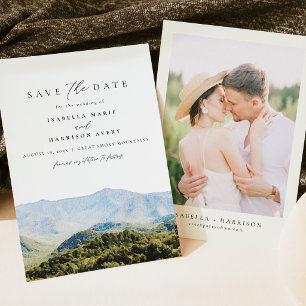 Great Smoky Mountains Destination Save the Date Invitation