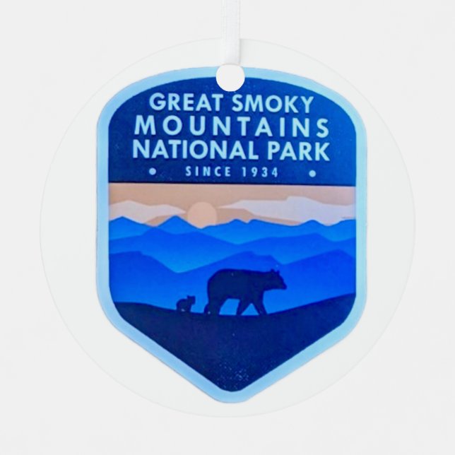 Great Smoky Mountains Metal Ornament (Front)