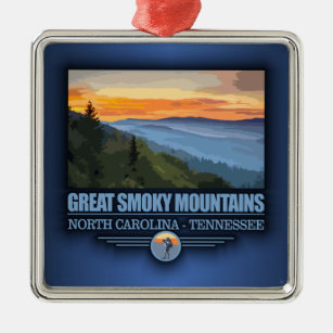 Great Smoky Mountains Metal Ornament