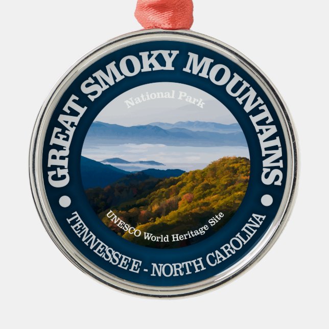 Great Smoky Mountains Metal Ornament (Front)