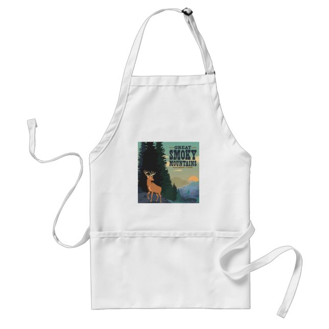 Great Smoky Mountains National Park Adult Apron (Front)