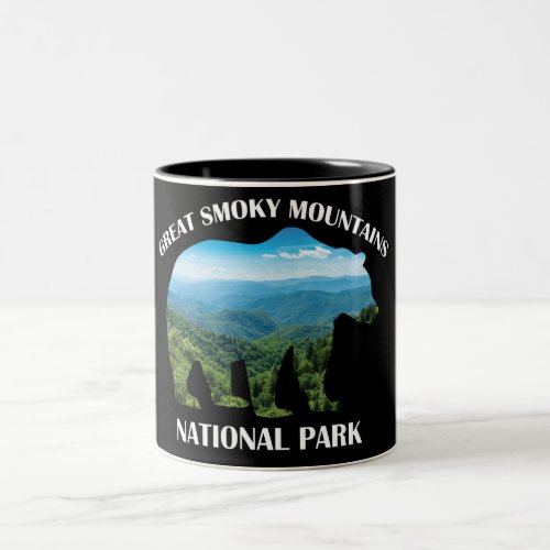 Great Smoky Mountains National Park Bear Camping Two_Tone Coffee Mug