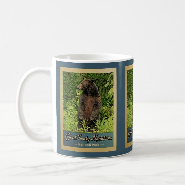 Great Smoky Mountains National Park Bear Coffee Mug (Left)
