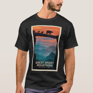 Great Smoky Mountains National Park Bear Crossing- T-Shirt