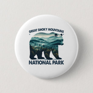Great Smoky Mountains National Park Bear Hiking Ca Button
