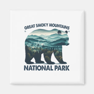 Great Smoky Mountains National Park Bear Hiking Ca Magnet