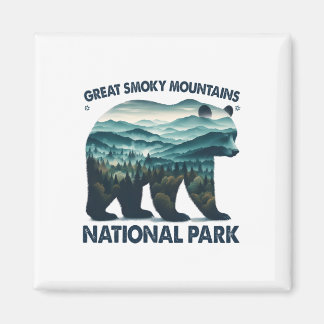 Great Smoky Mountains National Park Bear Hiking Ca Magnet