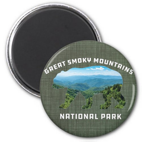 Great Smoky Mountains National Park bear souvenir Magnet