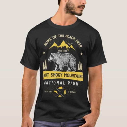 Great Smoky Mountains National Park Bear Vintage G T_Shirt