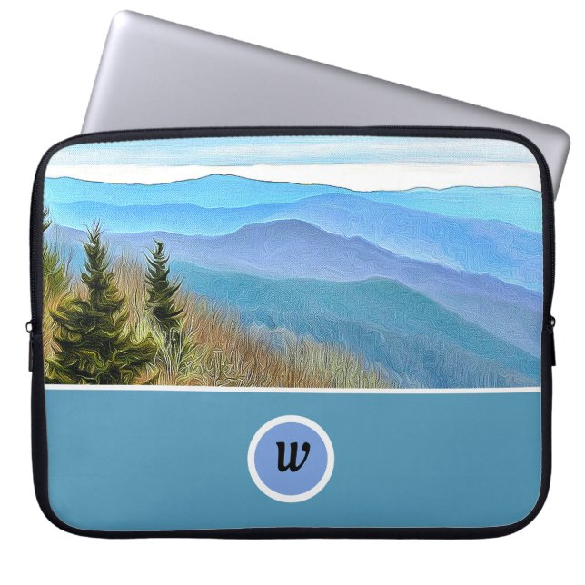 Great Smoky Mountains National Park Blue Ridge Laptop Sleeve (Front)
