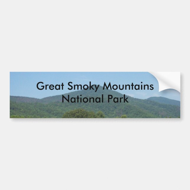 Great Smoky Mountains National Park Bumper Sticker (Front)