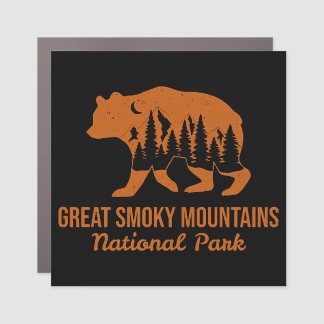 GREAT SMOKY MOUNTAINS NATIONAL PARK  CAR MAGNET (Front)