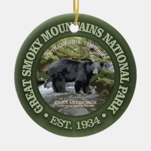 Great Smoky Mountains National Park Ceramic Ornament