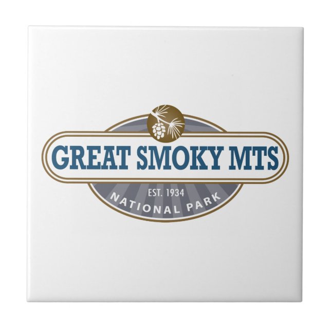 Great Smoky Mountains National Park Ceramic Tile (Front)