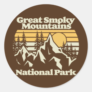 Great Smoky Mountains,National Park Classic Round Sticker