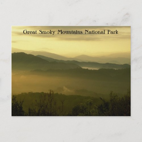 Great Smoky Mountains National Park Dawn Postcard