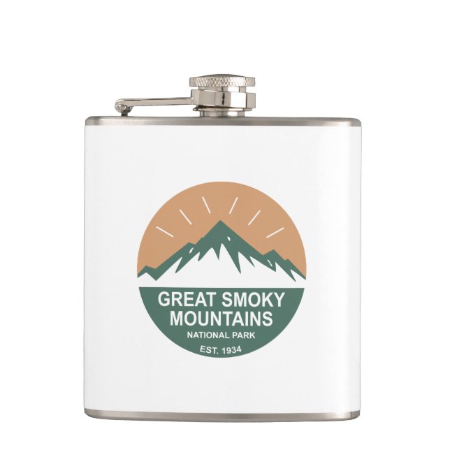 Great Smoky Mountains National Park Flask (Front)