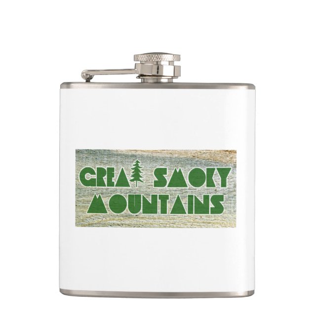 Great Smoky Mountains National Park Flask (Front)