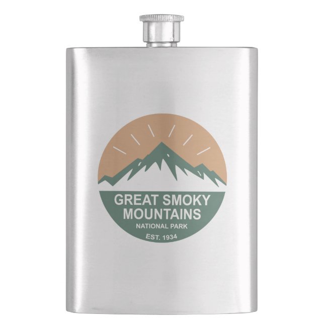 Great Smoky Mountains National Park Flask (Front)
