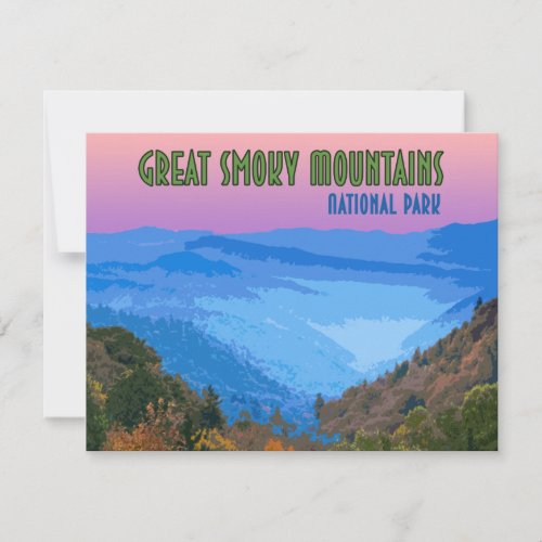 Great Smoky Mountains National Park Flat Card