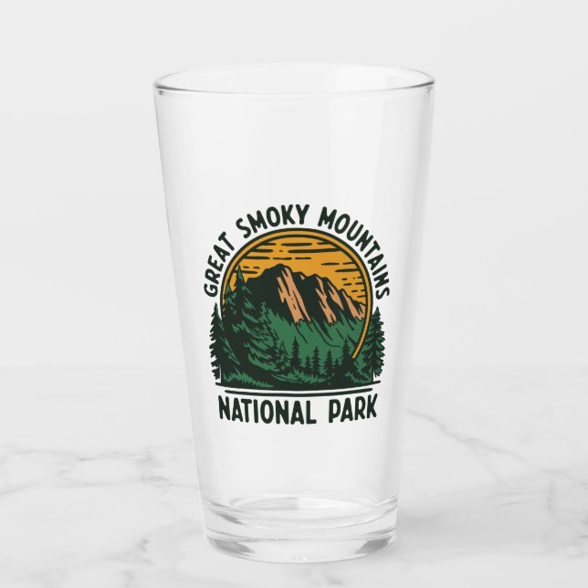 Great Smoky Mountains National Park Glass (Front)