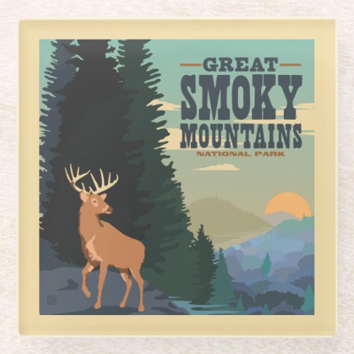 Great Smoky Mountains National Park Glass Coaster