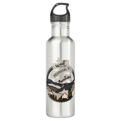 Great Smoky Mountains National Park Hiker Gifts Stainless Steel Water Bottle