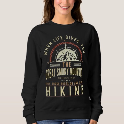 Great Smoky Mountains National Park Hiking Men  W Sweatshirt