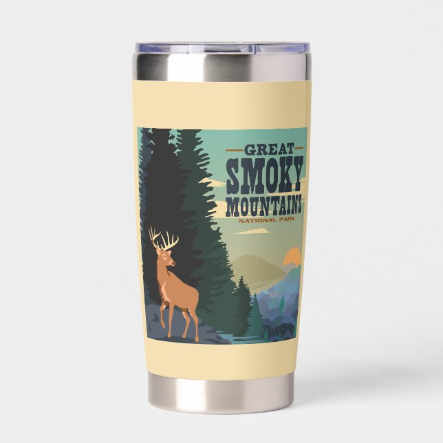 Great Smoky Mountains National Park Insulated Tumbler (Front)