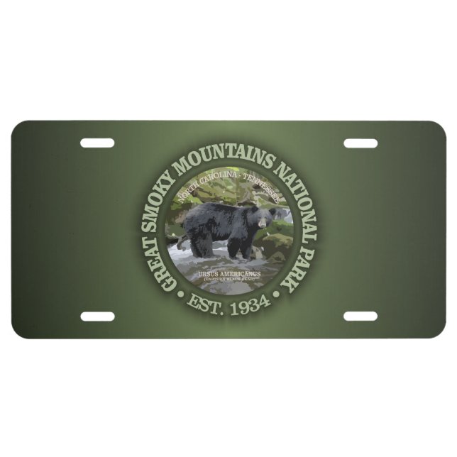 Great Smoky Mountains National Park License Plate (Front)