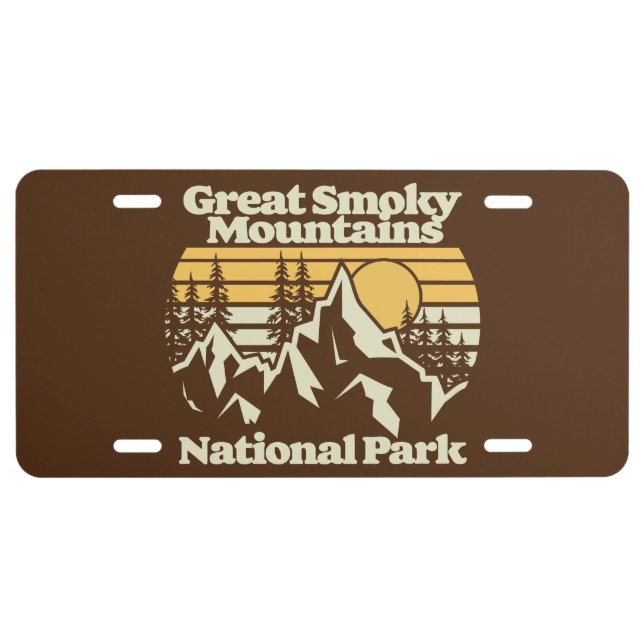 Great Smoky Mountains,National Park License Plate (Front)