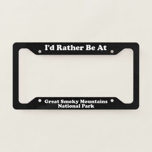 Great Smoky Mountains National Park _ LPF License Plate Frame