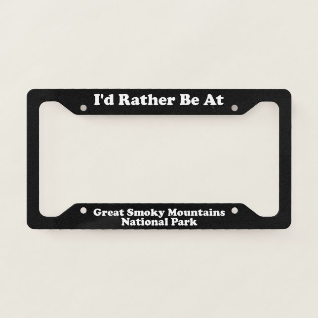 Great Smoky Mountains National Park - LPF License Plate Frame (Front)