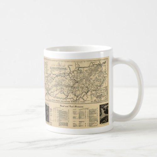 Great Smoky Mountains National Park Map 1941 Coffee Mug