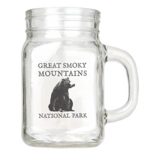 Great Smoky Mountains National Park Mason Jar
